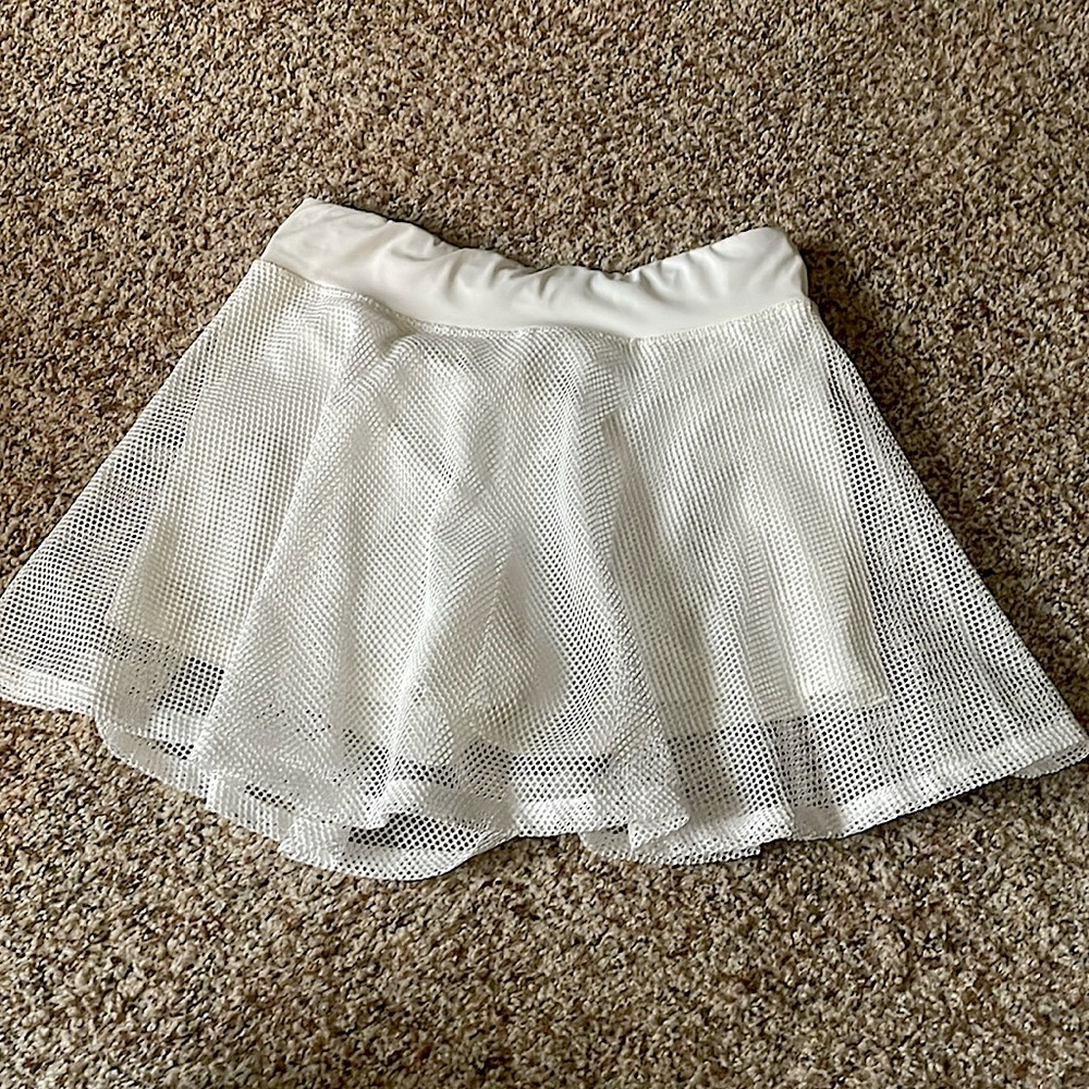 Forever 21 white mesh skirt